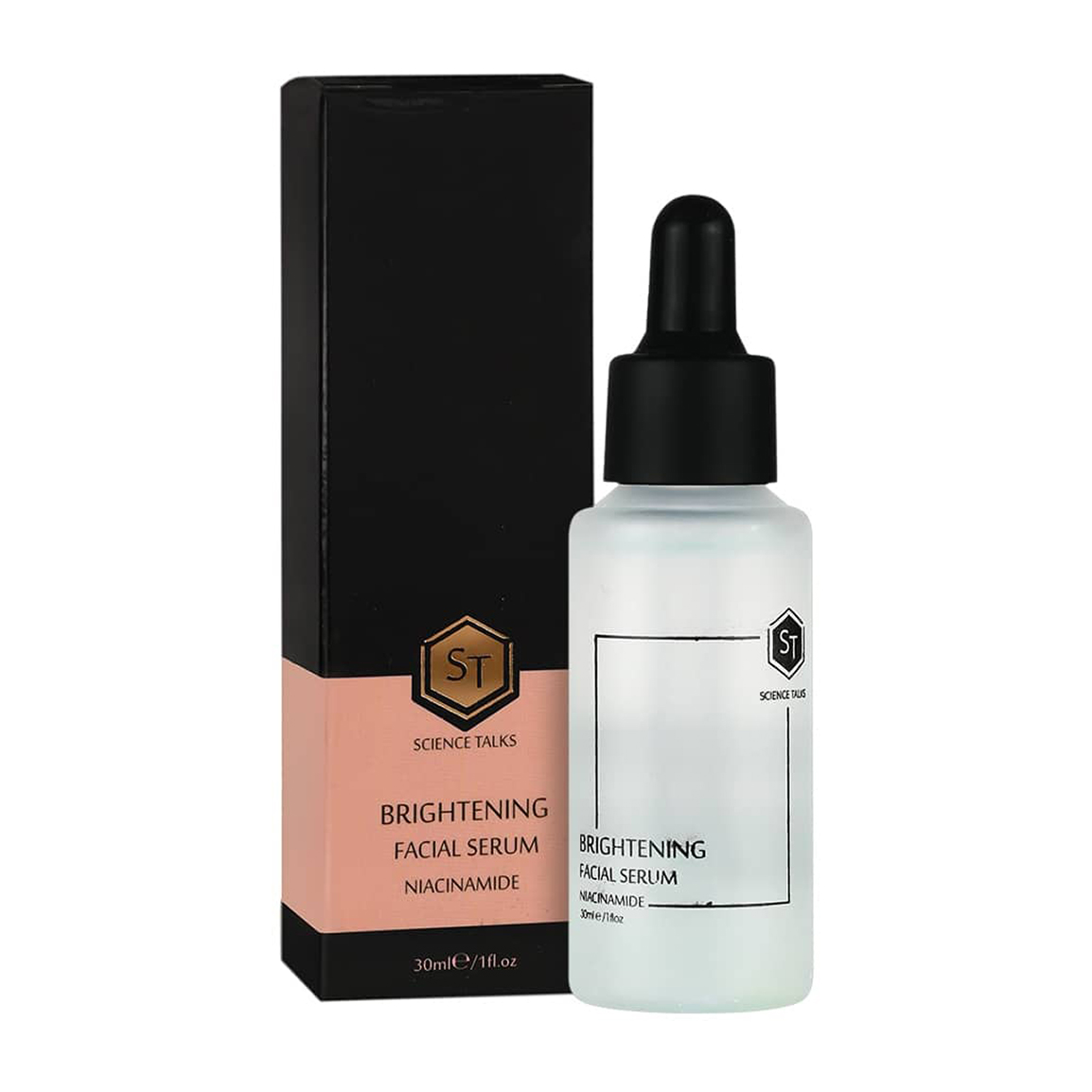 سرم روشن کننده صورت حاوی نیاسین امید حجم 30 میلی لیتر Science Talks Brightening Fcial Serum Niacinamid 30 ml