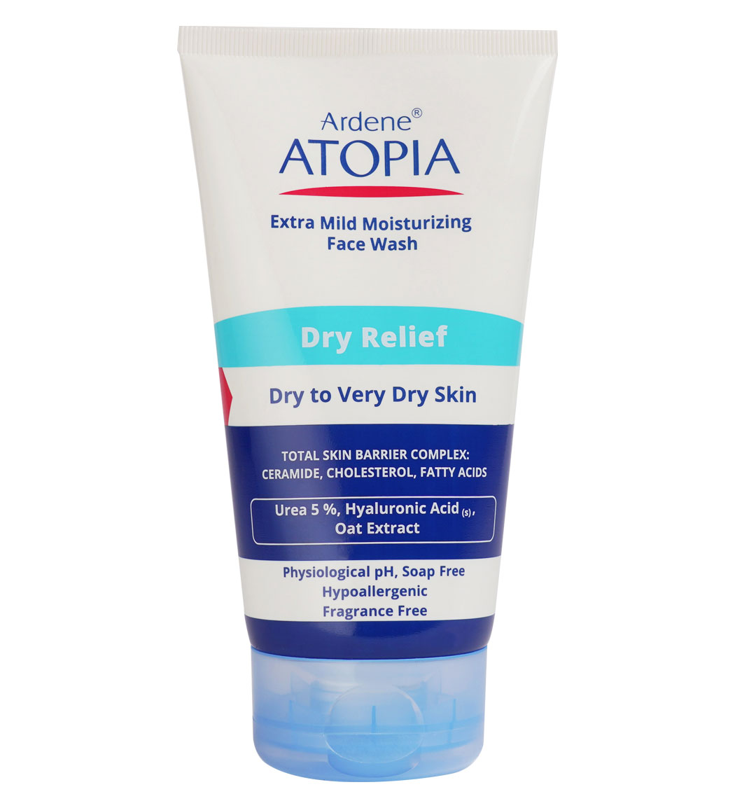شوینده صورت مرطوب کننده اوره 5% مدل Dry Relief اتوپیا Ardene Atopia Dry Relief Face Wash For Dry To Very Dry Skin 150ml