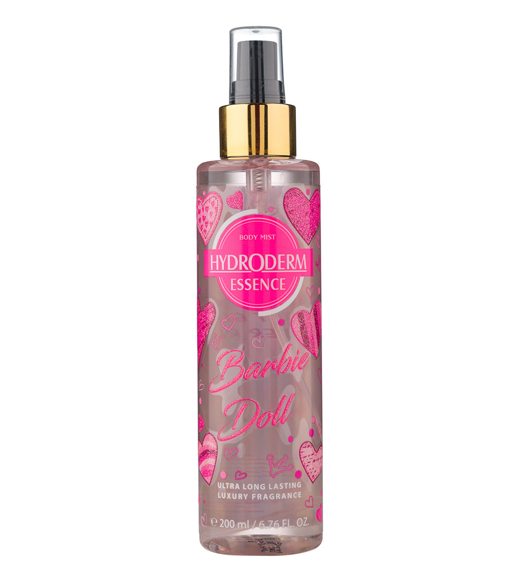 بادی اسپلش زنانه Barbie Doll حجم 200 میل Hydroderm Body Splash Barbie Doll For Women 200ml