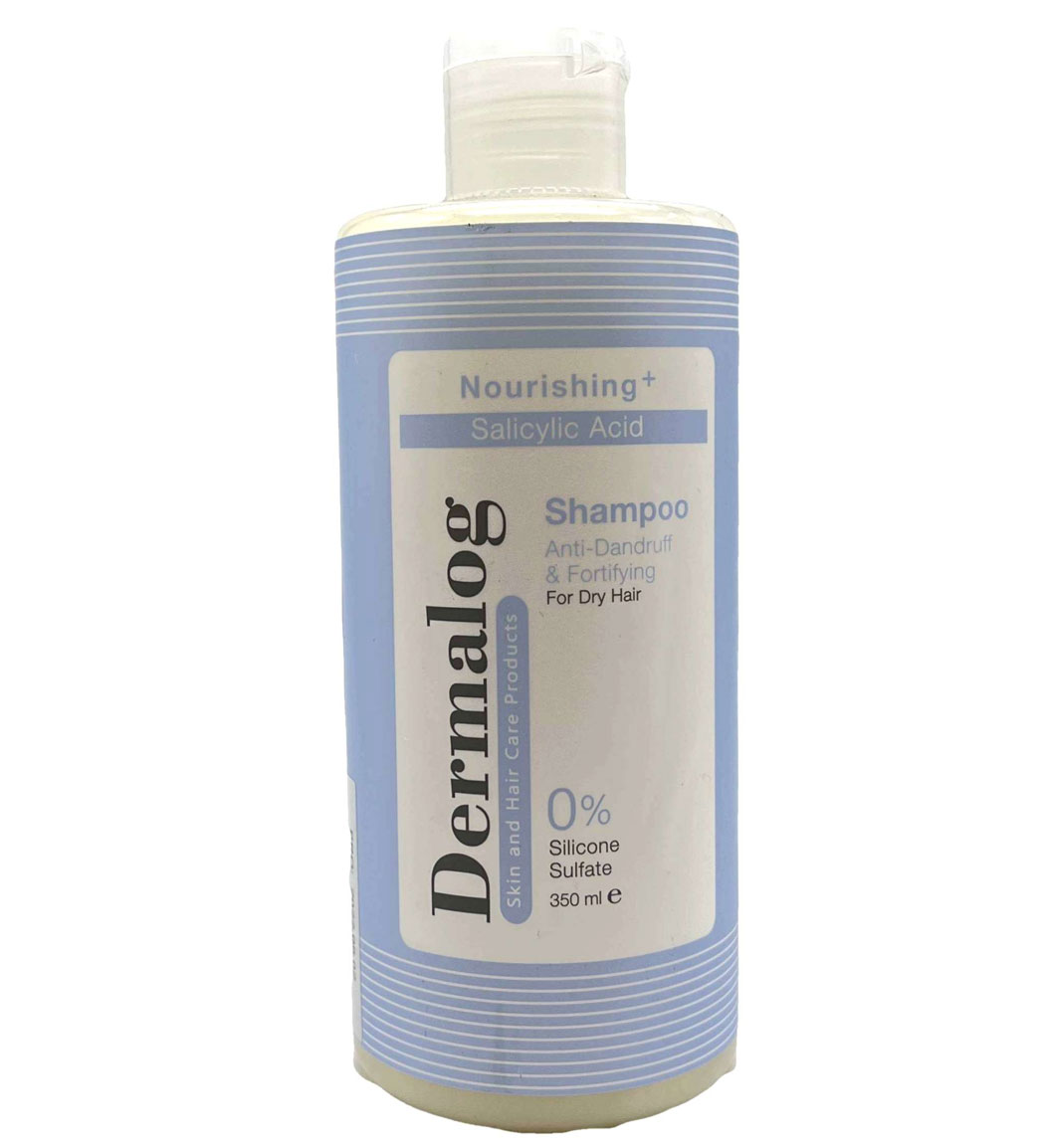 شامپو ضد شوره مناسب موی خشک 350میل Dermalog Anti Dandurff Shampoo For Dry Hair 350ml