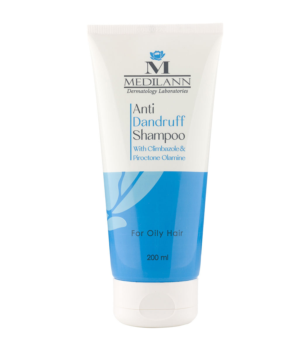 شامپو ضد شوره مناسب موهای چرب 200میل Medilann Zinc Pyrithion 2 Percent For Greas Shampoo