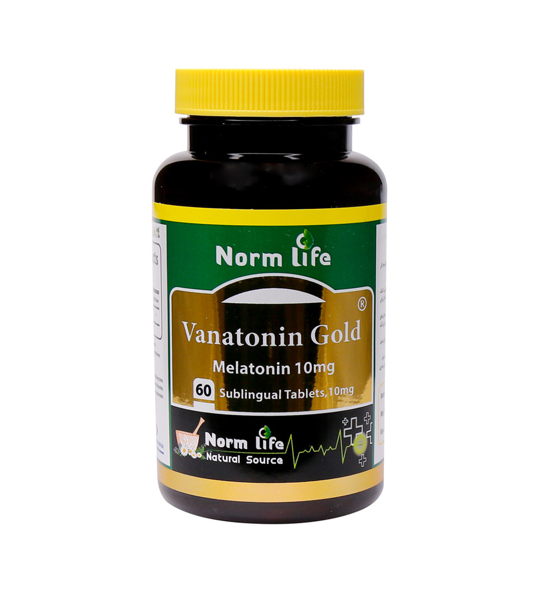 قرص زیر زبانی ملاتونین 10 بسته 60 عددی Norm Life Vanatonin Melatonin 10mg 60 Tablets