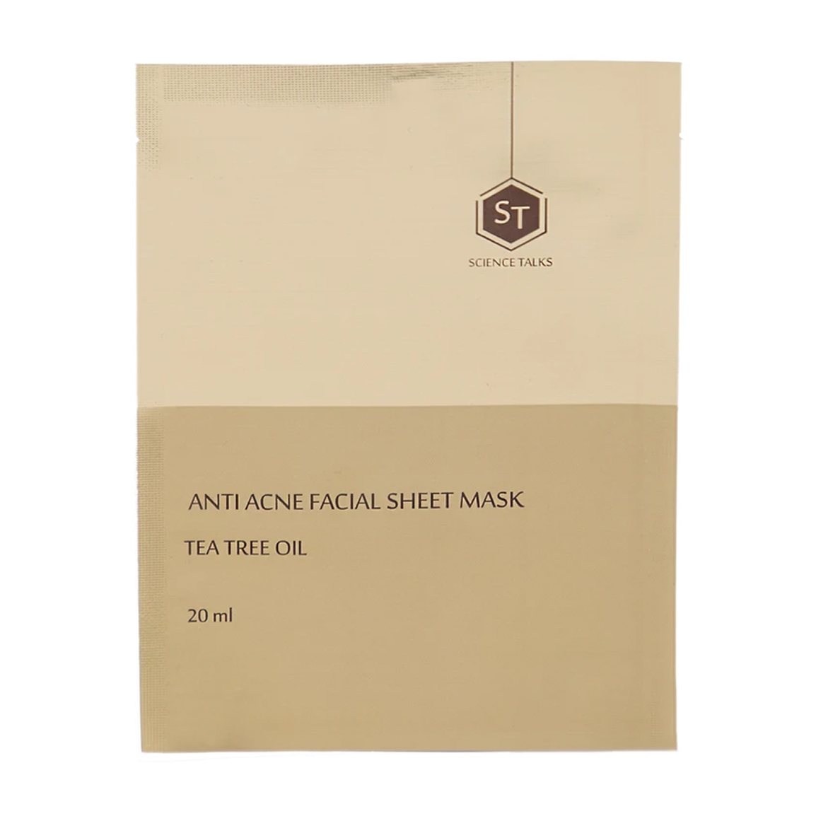ماسک ورقه ای ضد جوش روغن درخت چای Science Talks Tea Tree Oil Anti acne Facial Sheet Mask